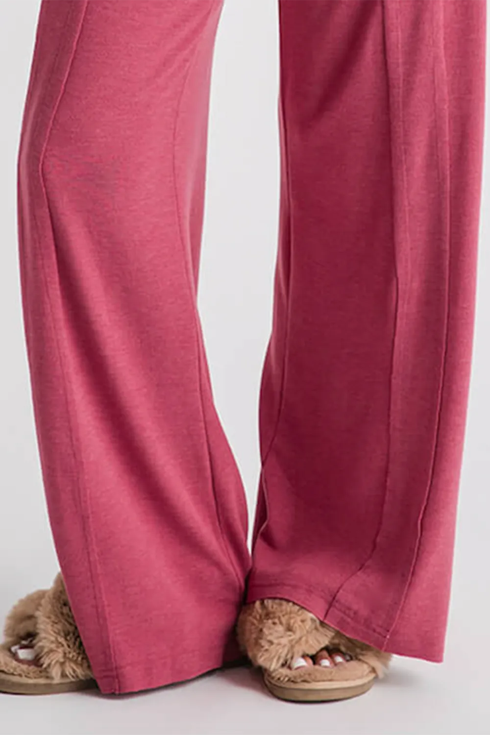 Risen Wideleg Jersey Pants - mocha