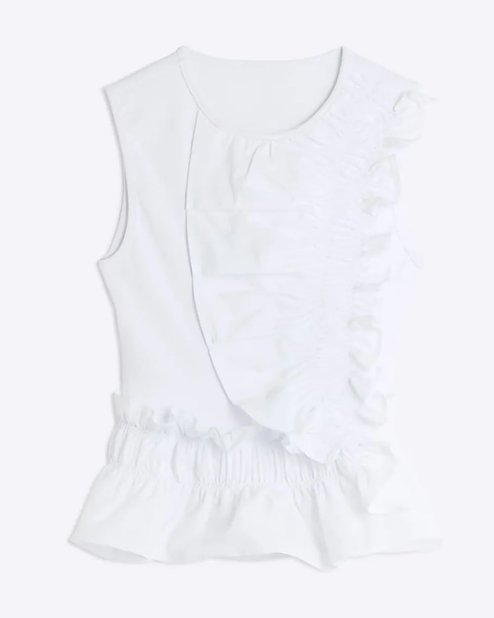 Cotton Pleated Lace Artistic Women's Vests
