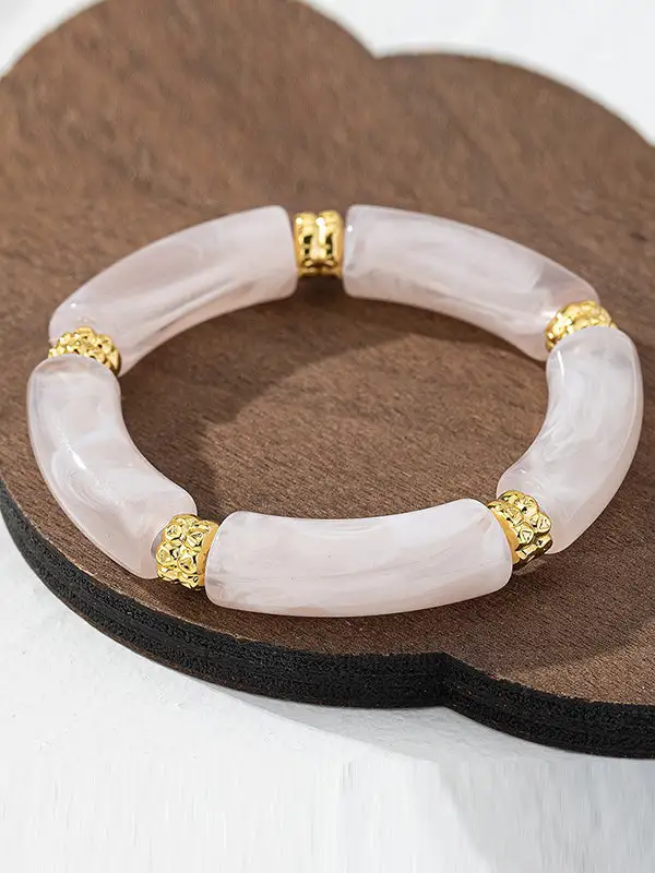 Sleek Geometric Alloy Bracelet