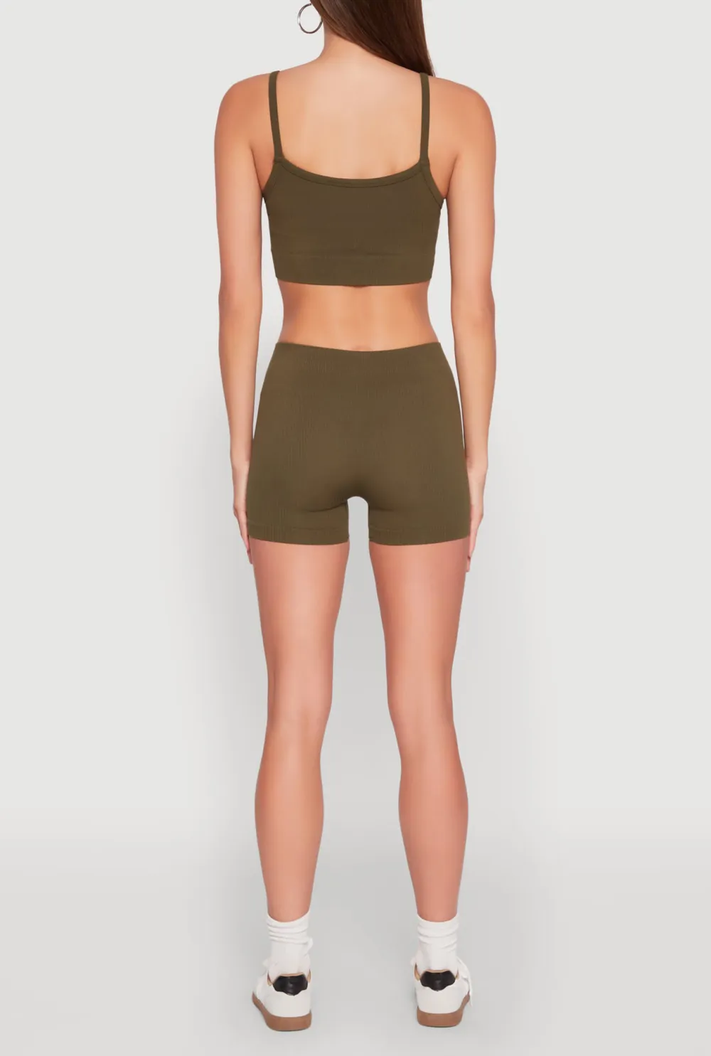 Ribbed Knitted Shorts