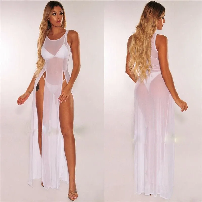 Mia Mesh Bikini Cover Up Dress