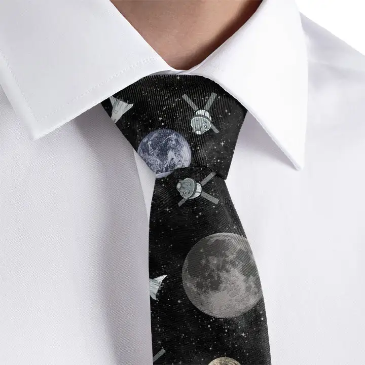 Refined Space Theme Necktie