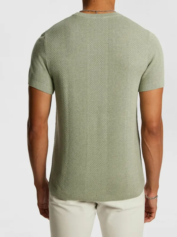 Soft Fabric Knit Short Sleeve T-Shirt