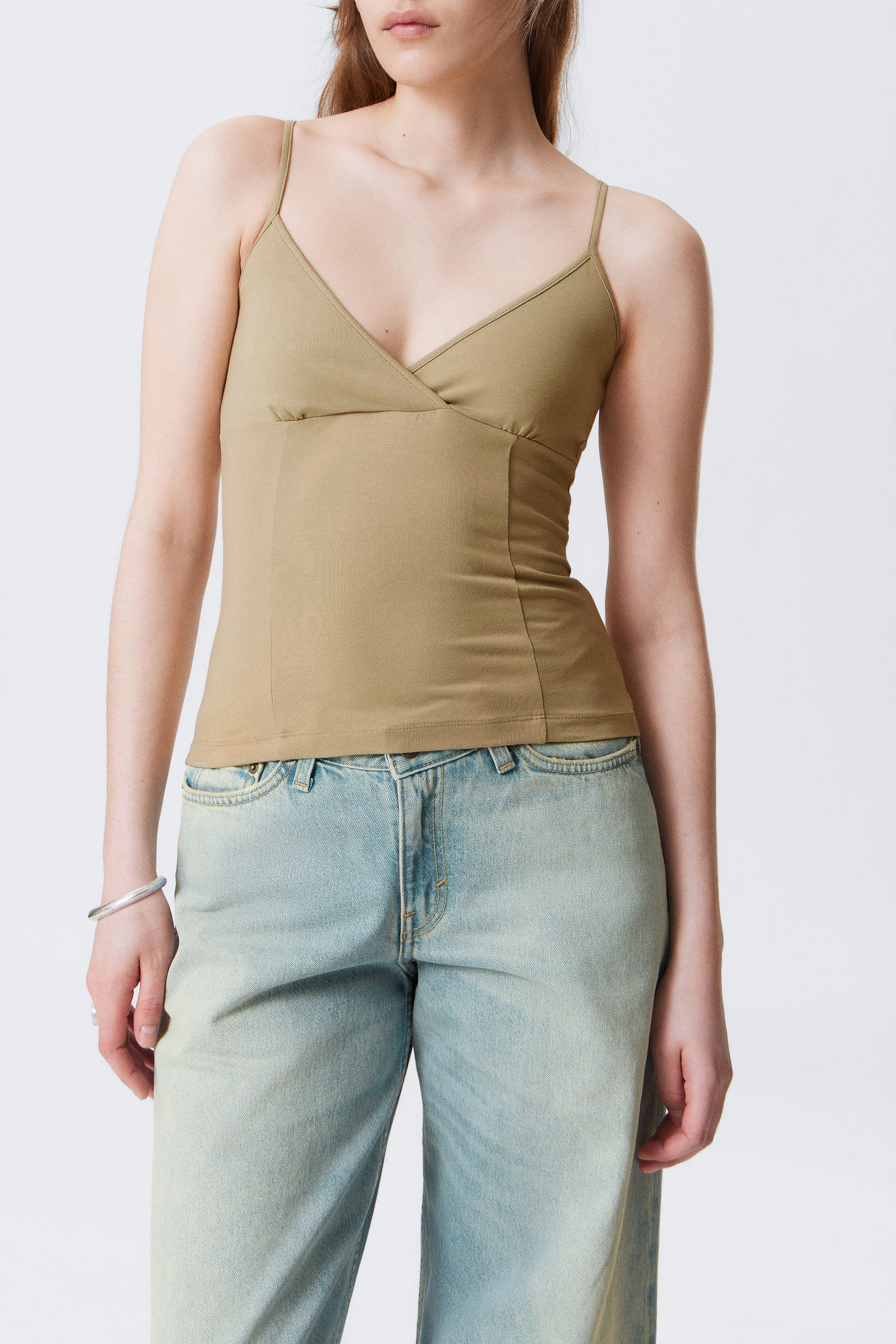 Cross Detail V-Neck Cami