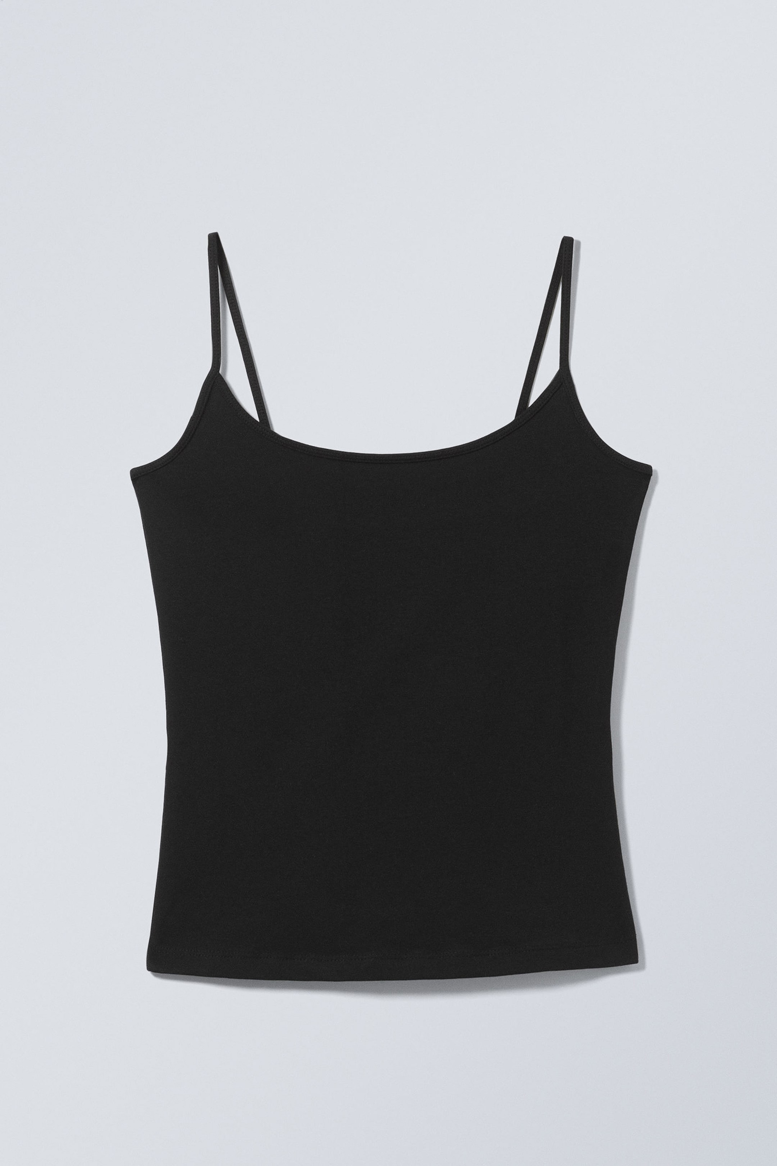 Scoop Neck Spaghetti Strap Cami Top
