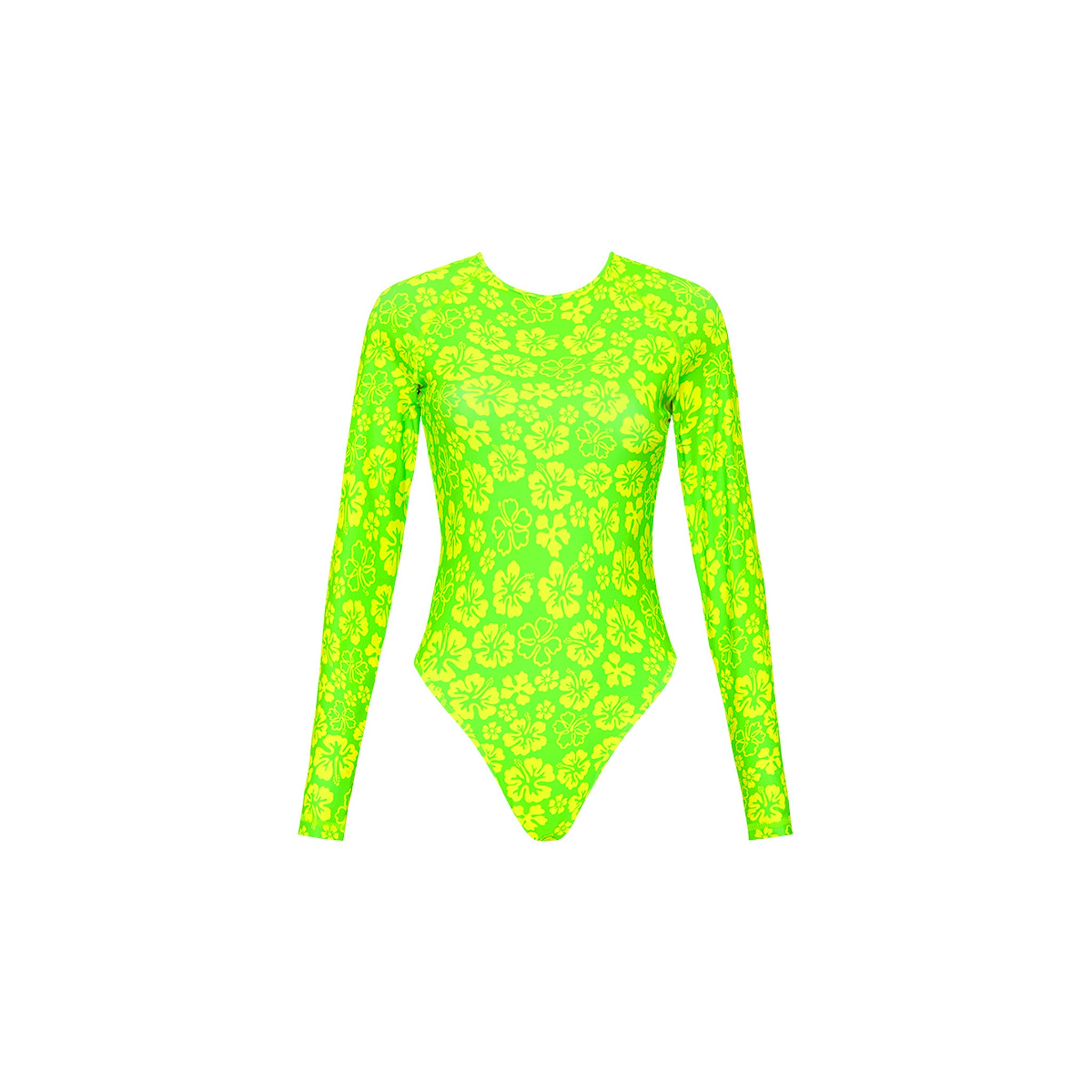 LONG SLEEVE SURF SUIT - ALOHA LIME