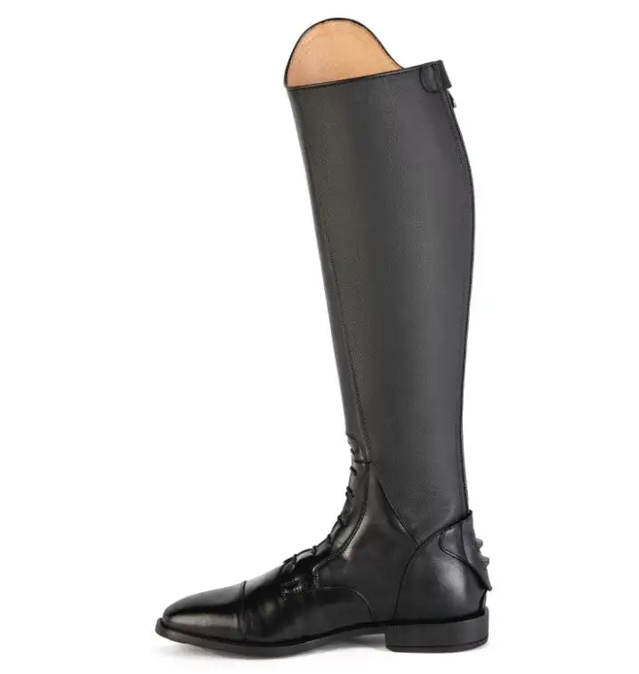 Versatile Zip Leather Riding Boots