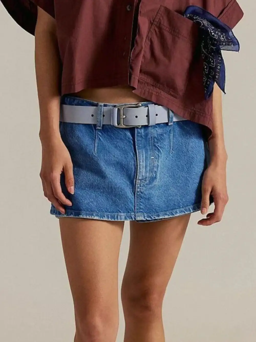 Mini Denim Skort