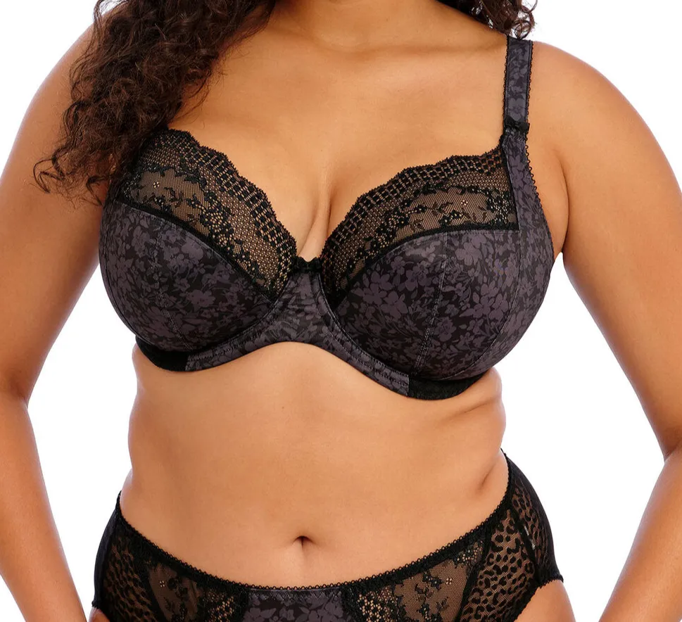 Plunge Underwire Lace Support Bra