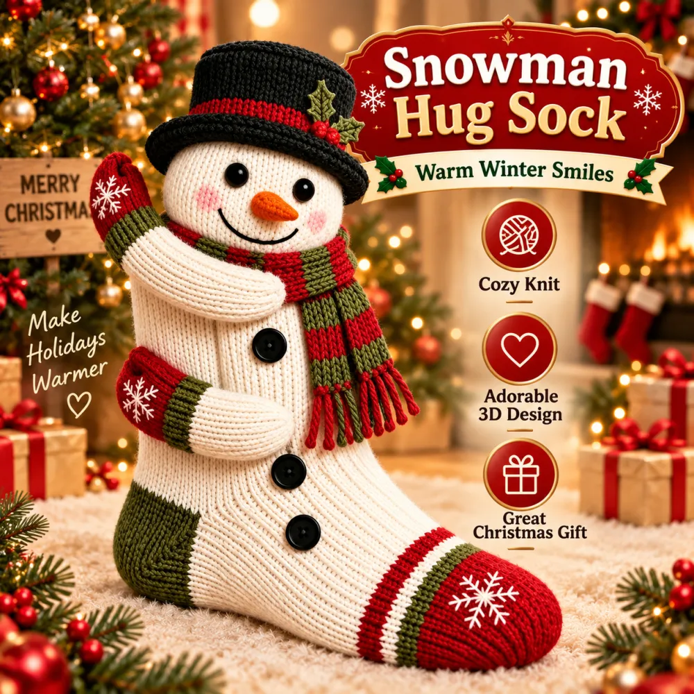 🎄 3D Christmas Hug Socks™ – The Cozy Holiday Gift That Brings Smiles & Warm Hugs