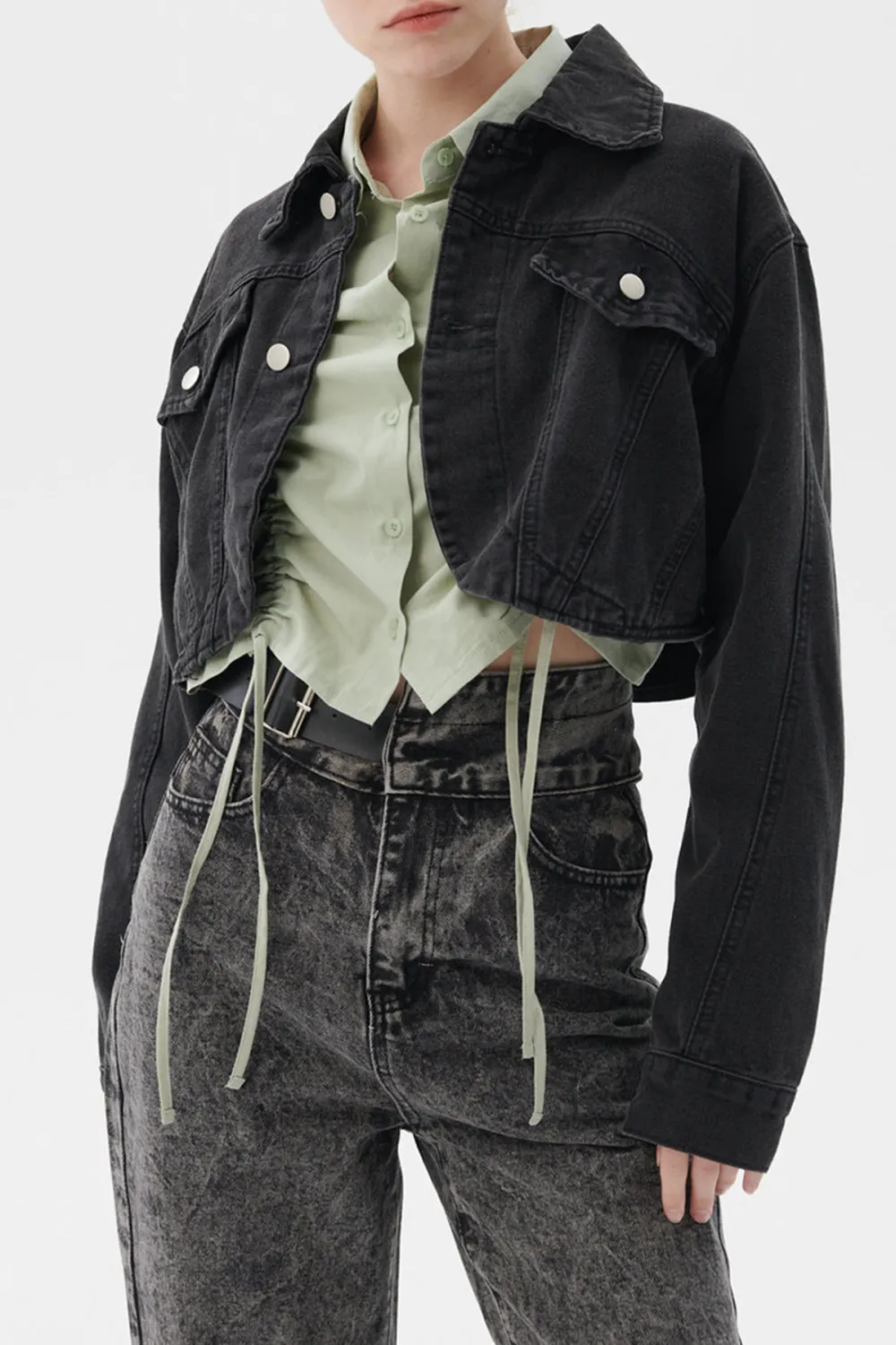 Lindsey Denim Cropped Jacket