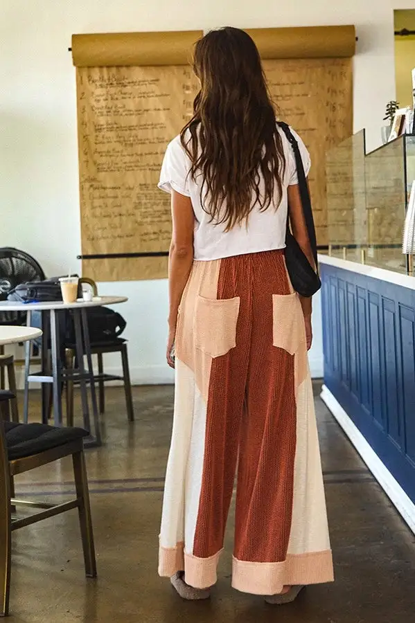 Modern Roomy Drawstring Wide Leg Casual Pants
