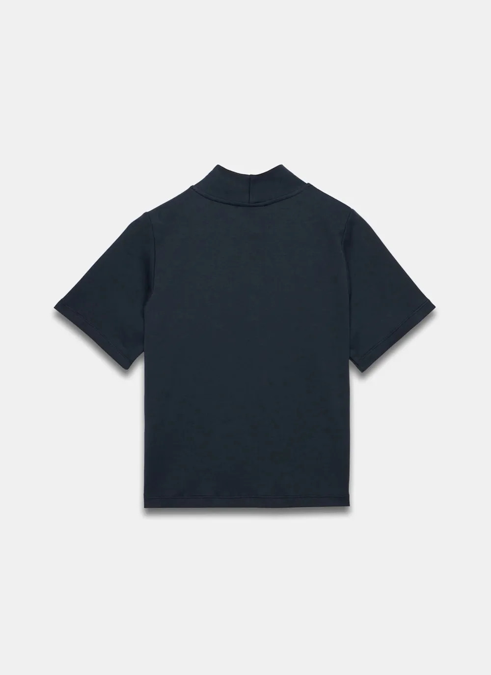 Casual Style Navy Cotton Top