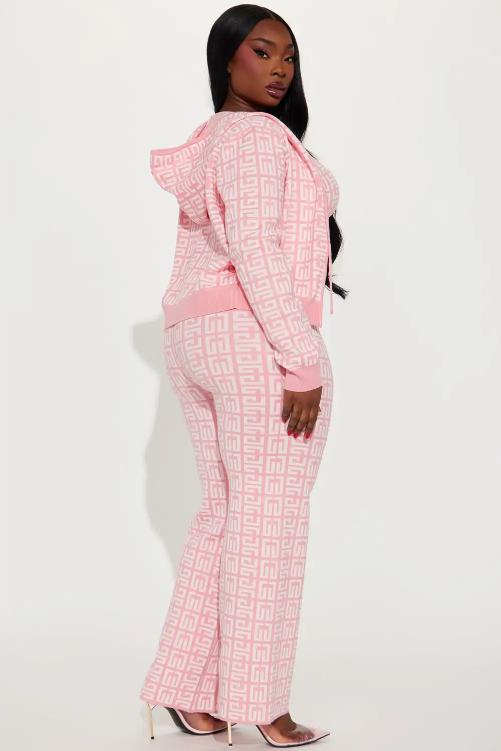 Got A Crush 3 Piece Pant Set - Pink/combo