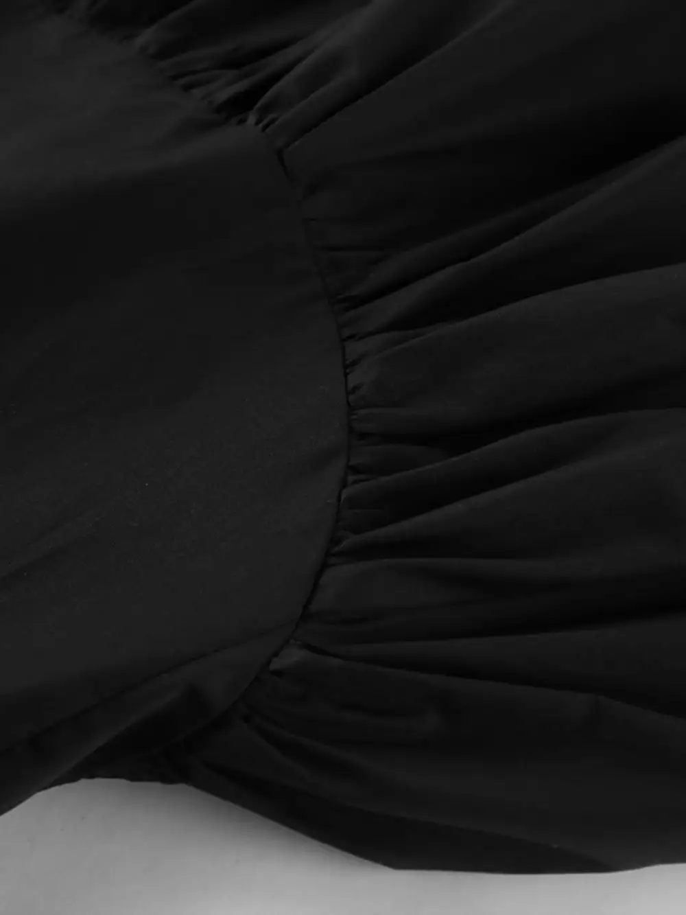 Ruffle Trim Cotton Blend Skirt