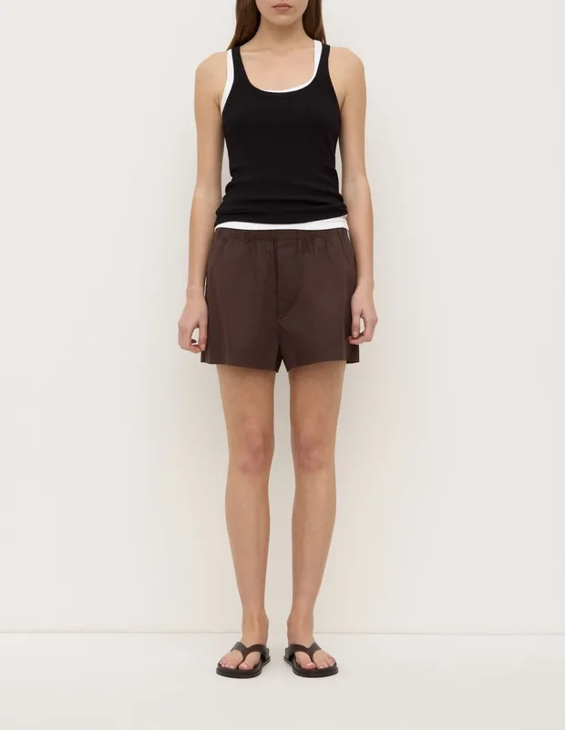 Ganache Cotton Poplin Everyday Short