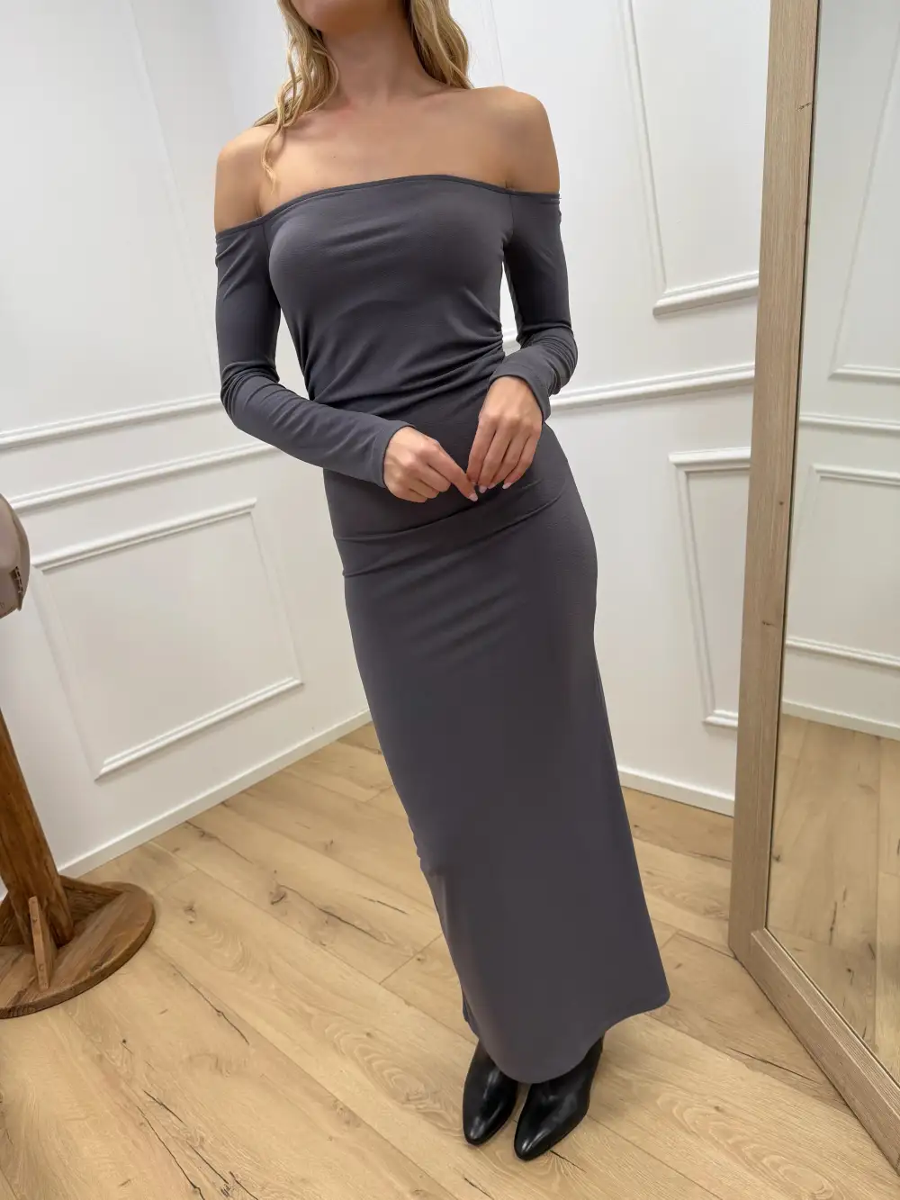 Maxi Ruched Jersey Dress