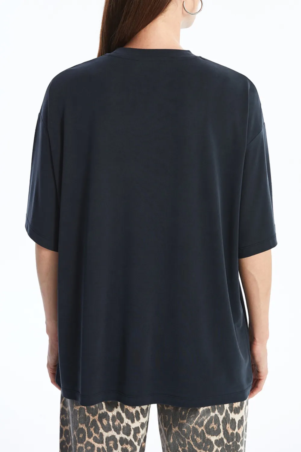 Modal Blended Women's Loose Short Sleeves