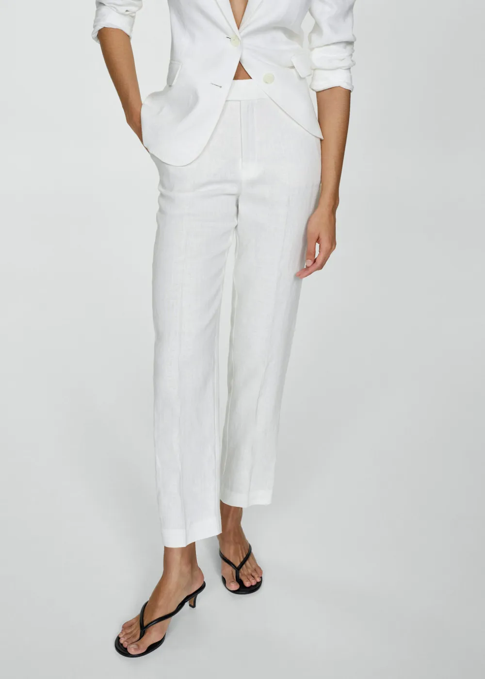 Linen suit pants