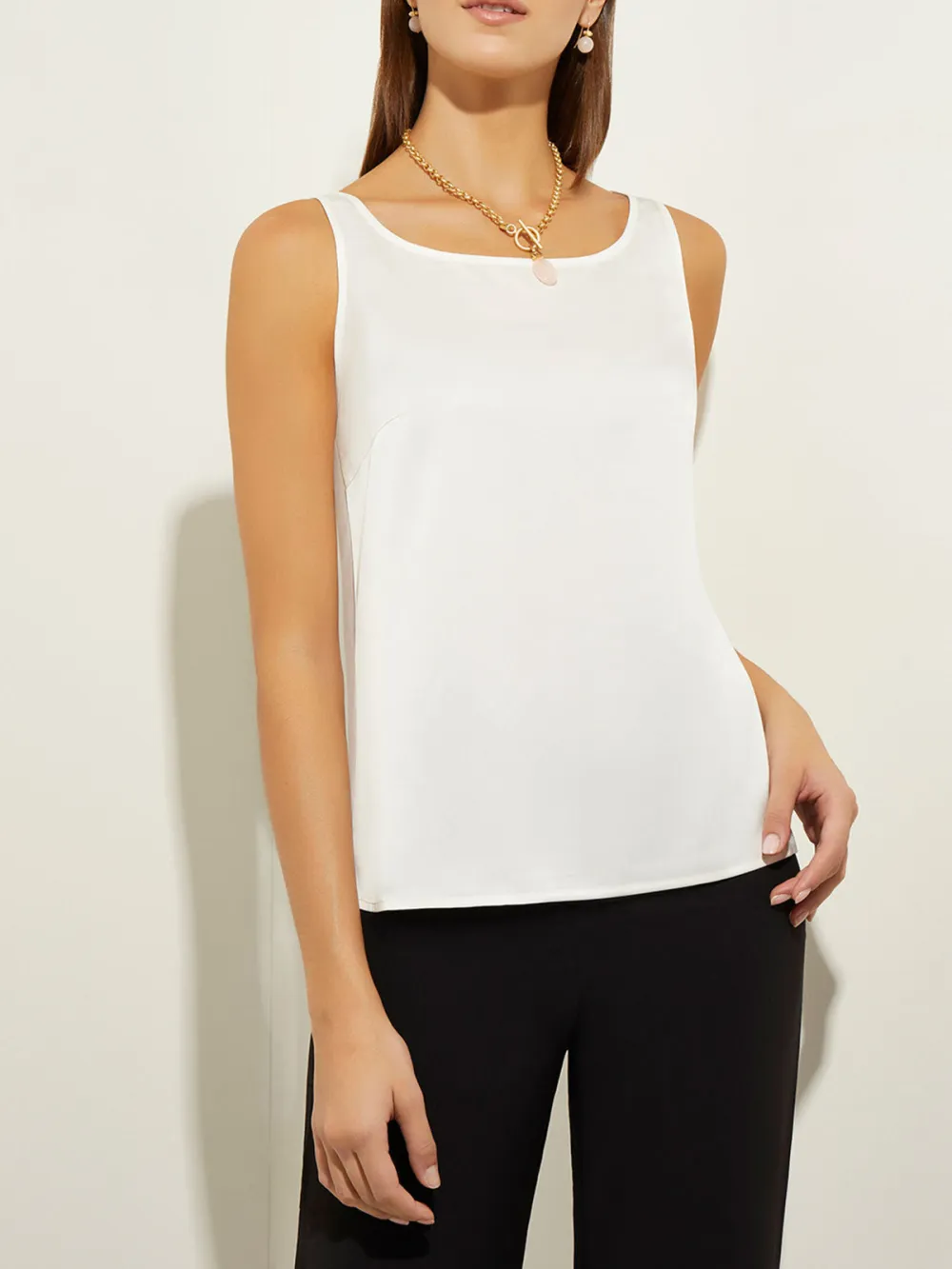 Round Neck Woven Vest
