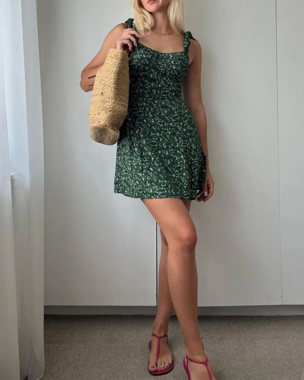 Elegant Style Deep Green Dress