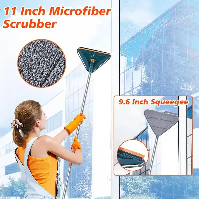 Triangle Mop Multi-Function Large Mop Head with Extendable Telescopic Pole