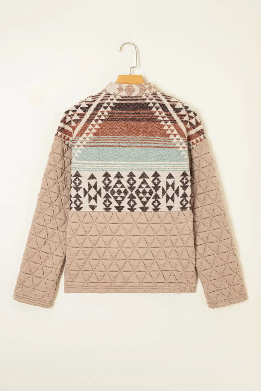 French Aztec Quilted Patchwork Western Jacket