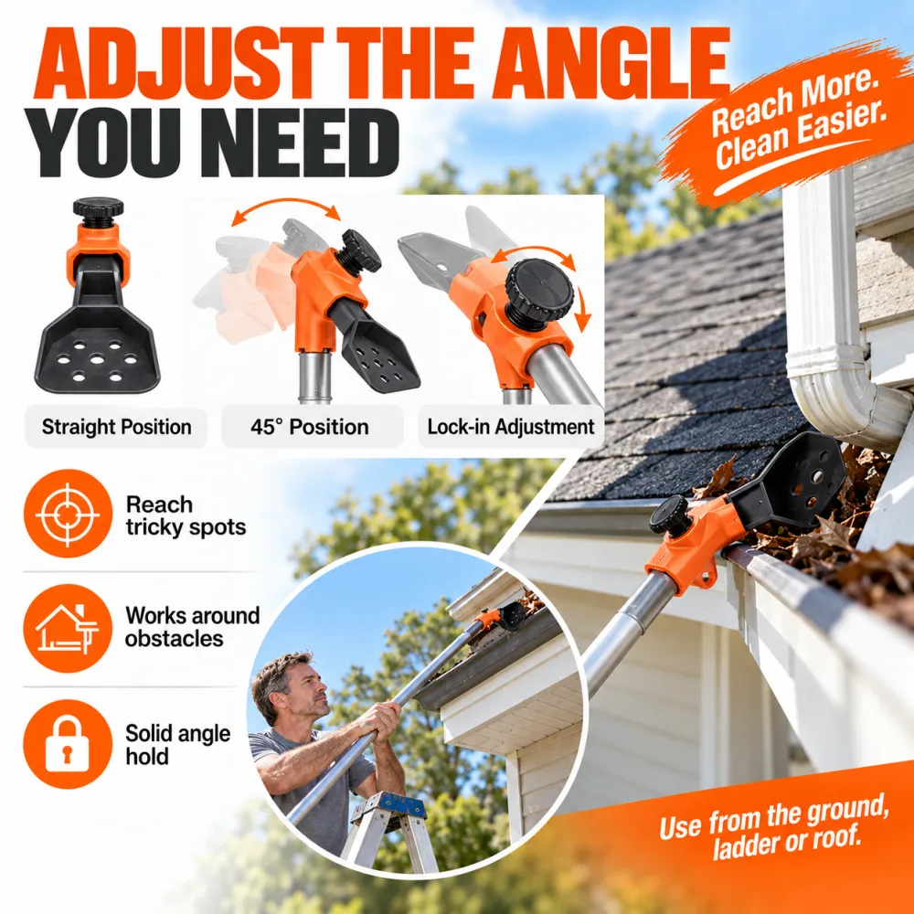 Multi-Functional Gutter Cleaner Tool