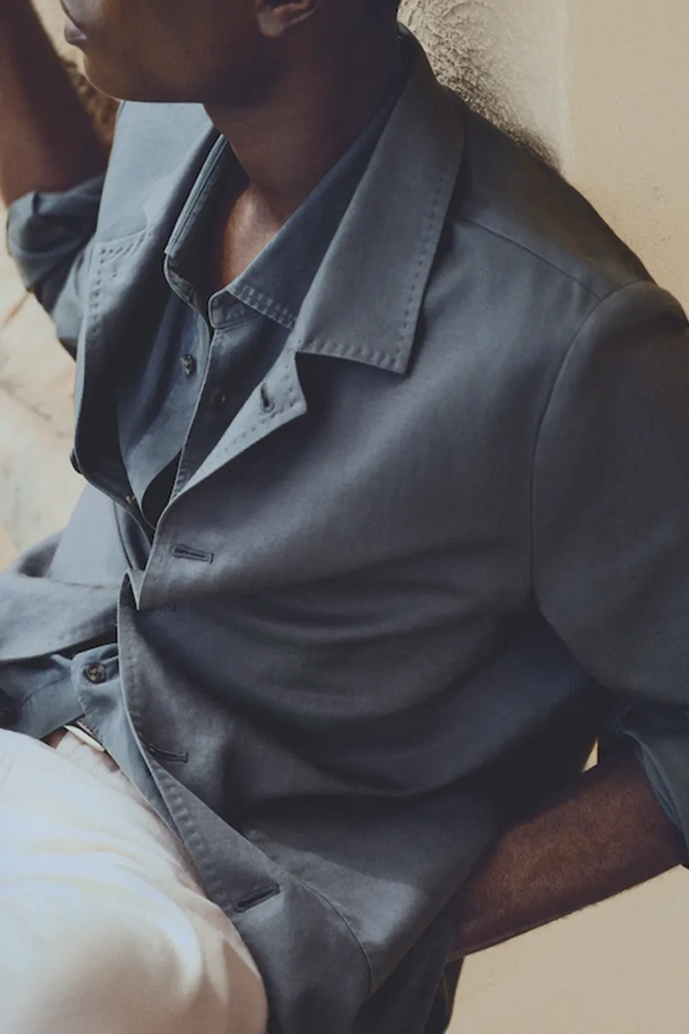 Lyocell Linen Overshirt With Pockets