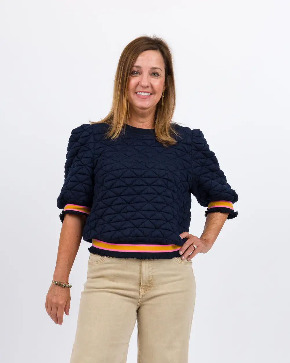 Shelley Quilted Knit Top