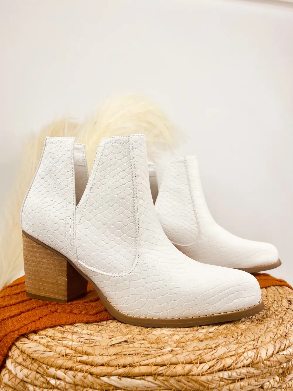 White Bootie Boots