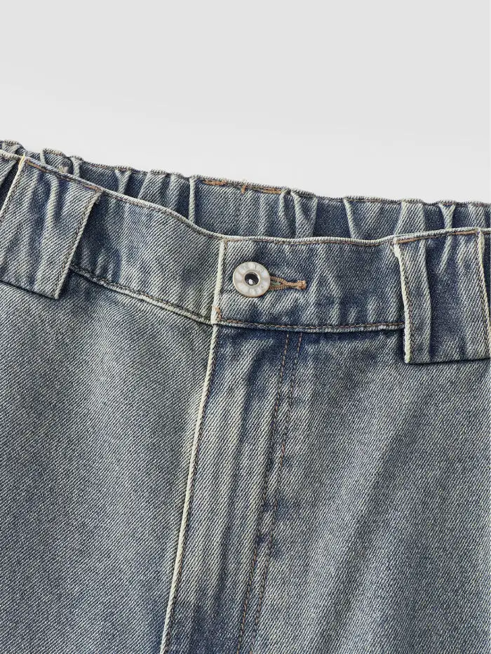 Men's Denim Cargo Denim Shorts