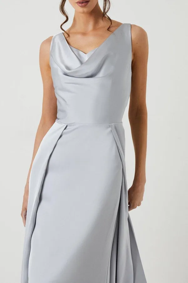 A-Line Satin Elegant Women's Dress