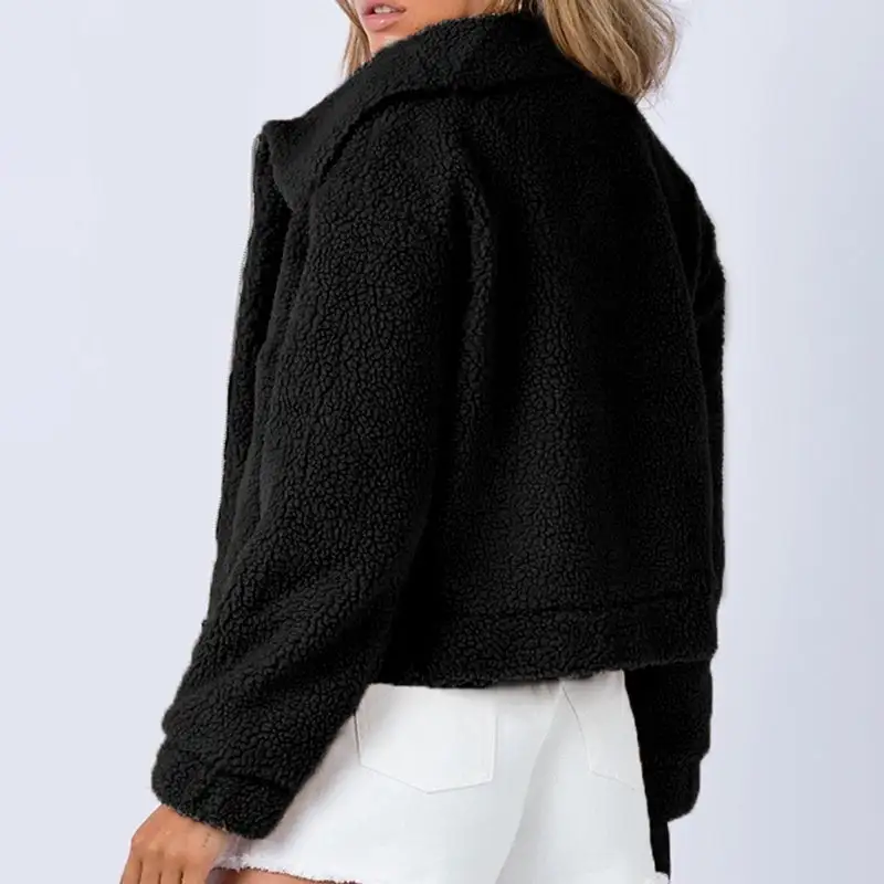 Long-sleeve Collared Sherpa Jacket