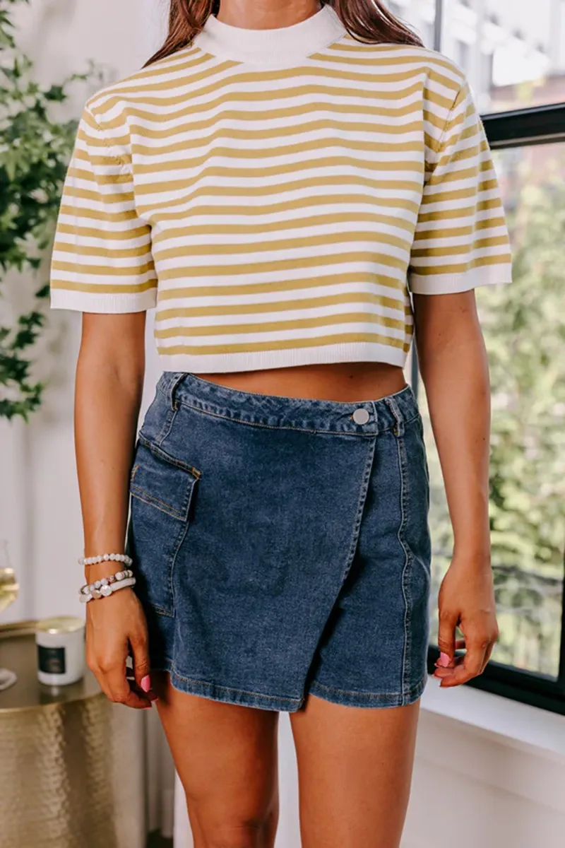 Simple High-End Split Design Women's Skirt Pants