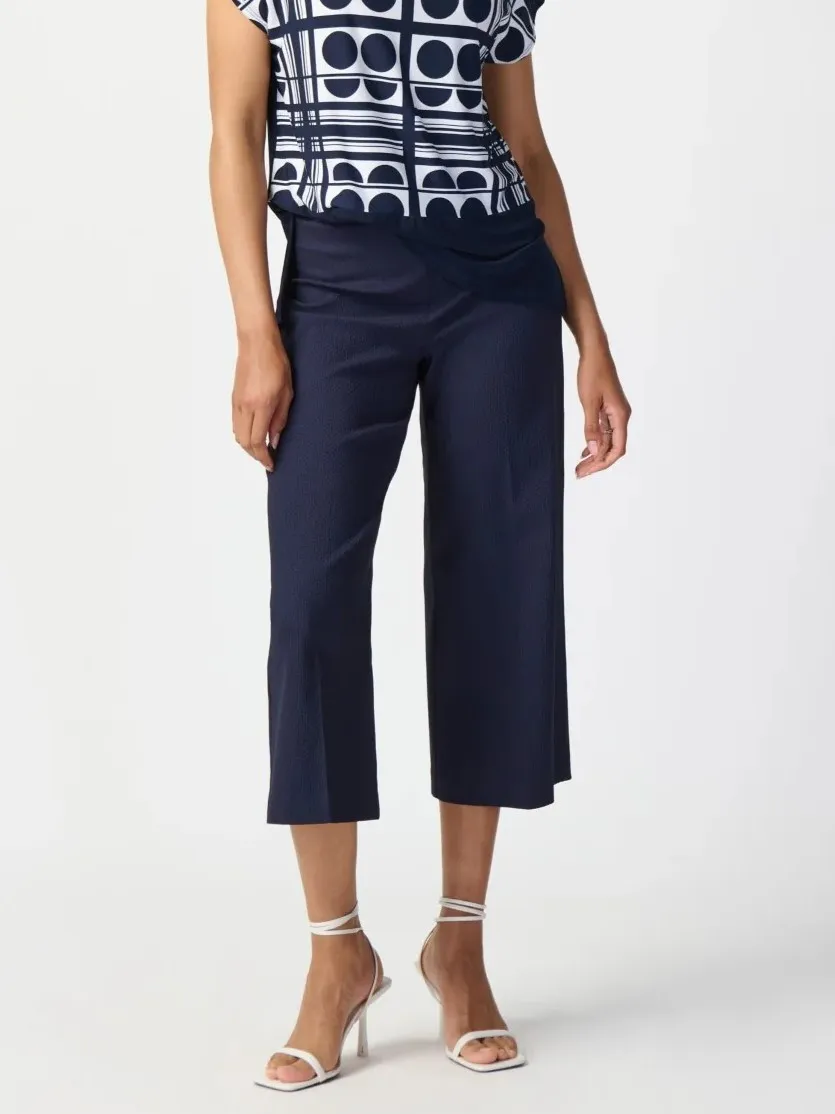 Navy Blue Geometric - Print Culottes