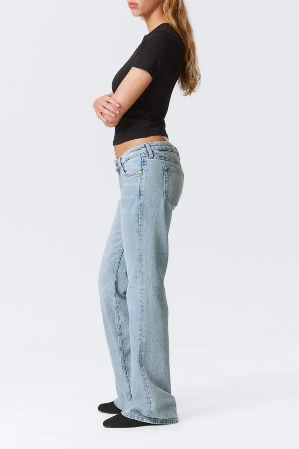 Button Bootcut Slim Jeans