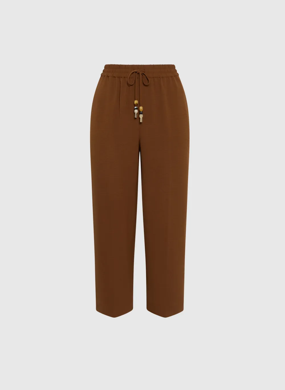 Drawstring Straight-Leg Pants