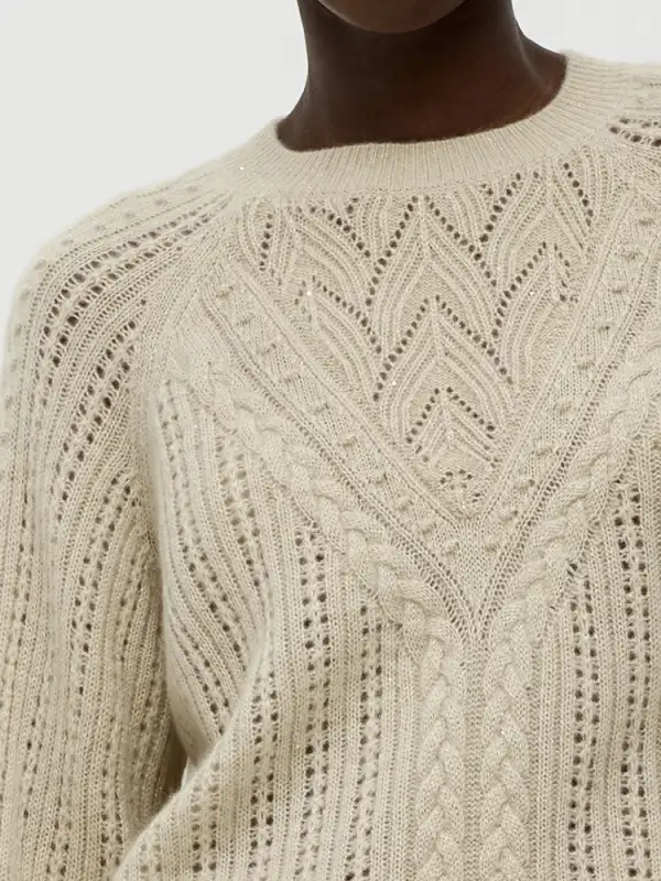 Cashmere Cable Knit Women Sweater