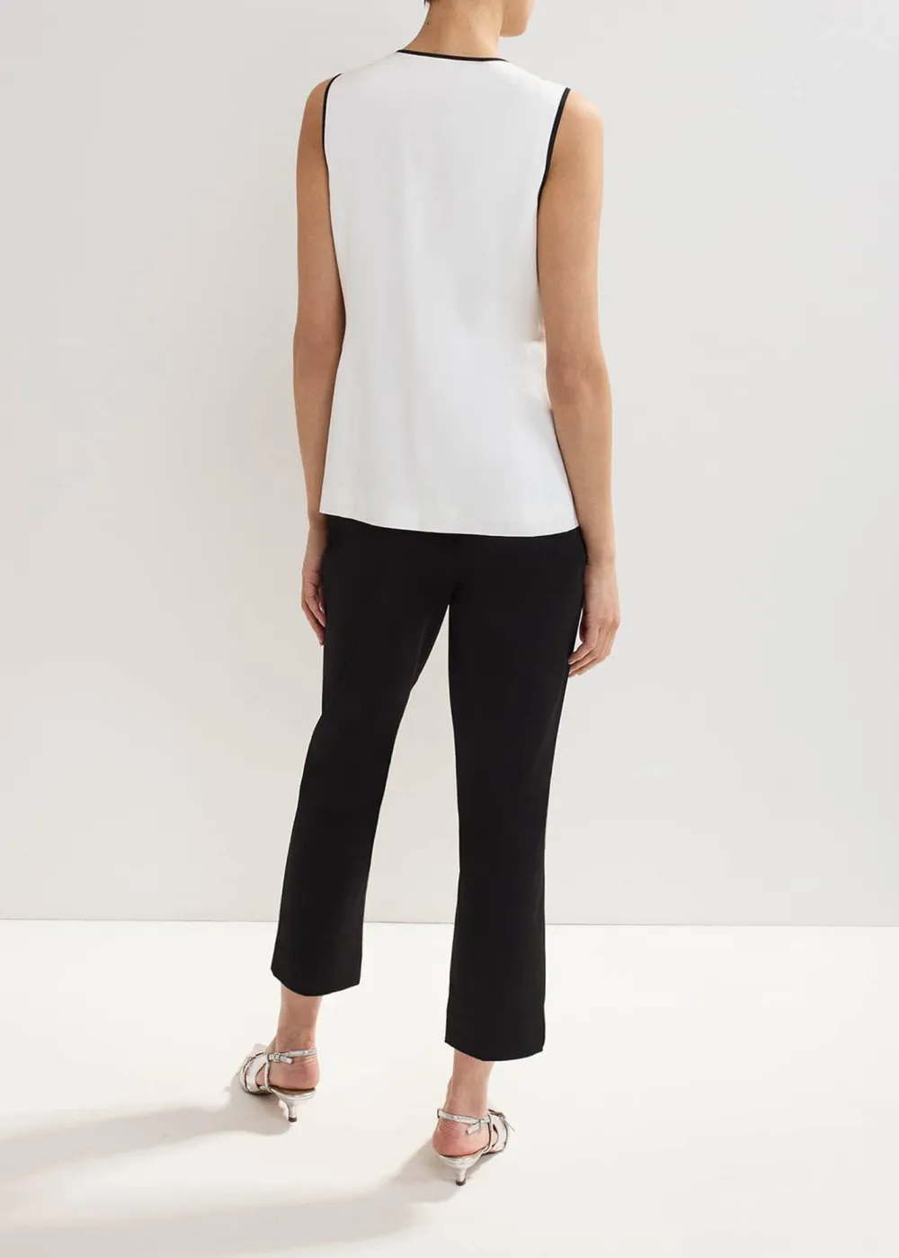Black Casual Pleated Trousers