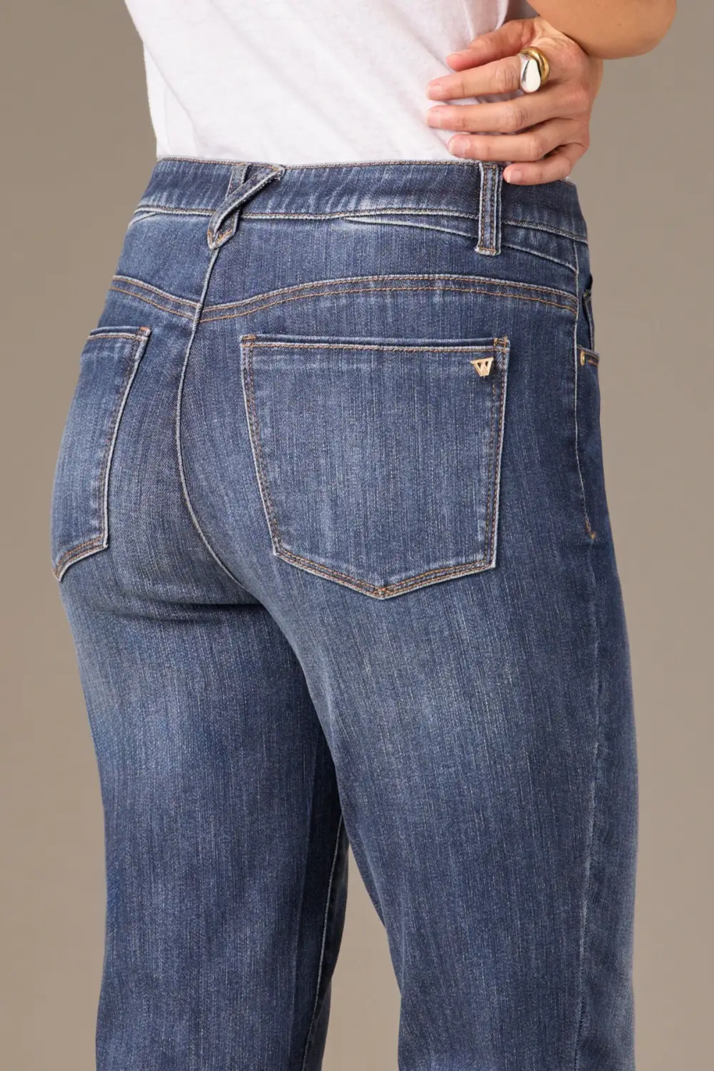 Petite High Rise Distressed Skinny Jeans