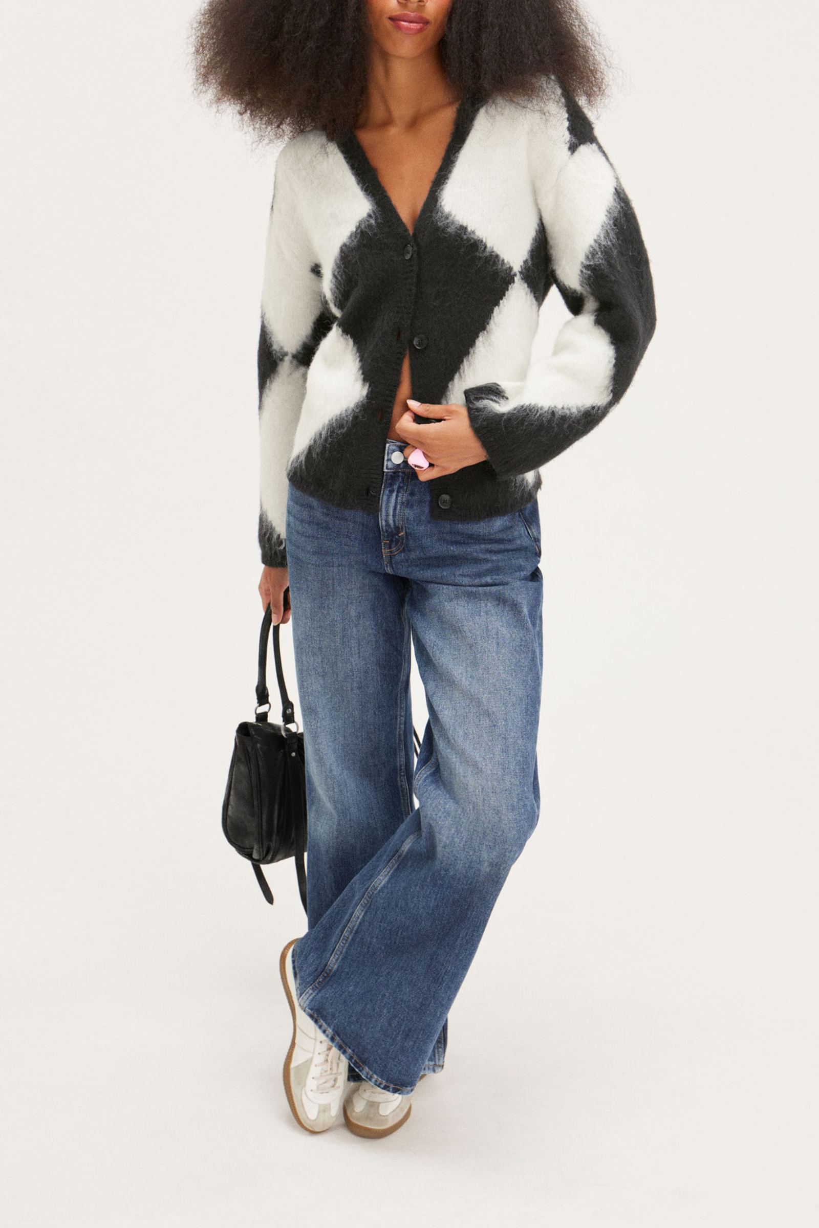 Button Up Drop Shoulder Cardigan