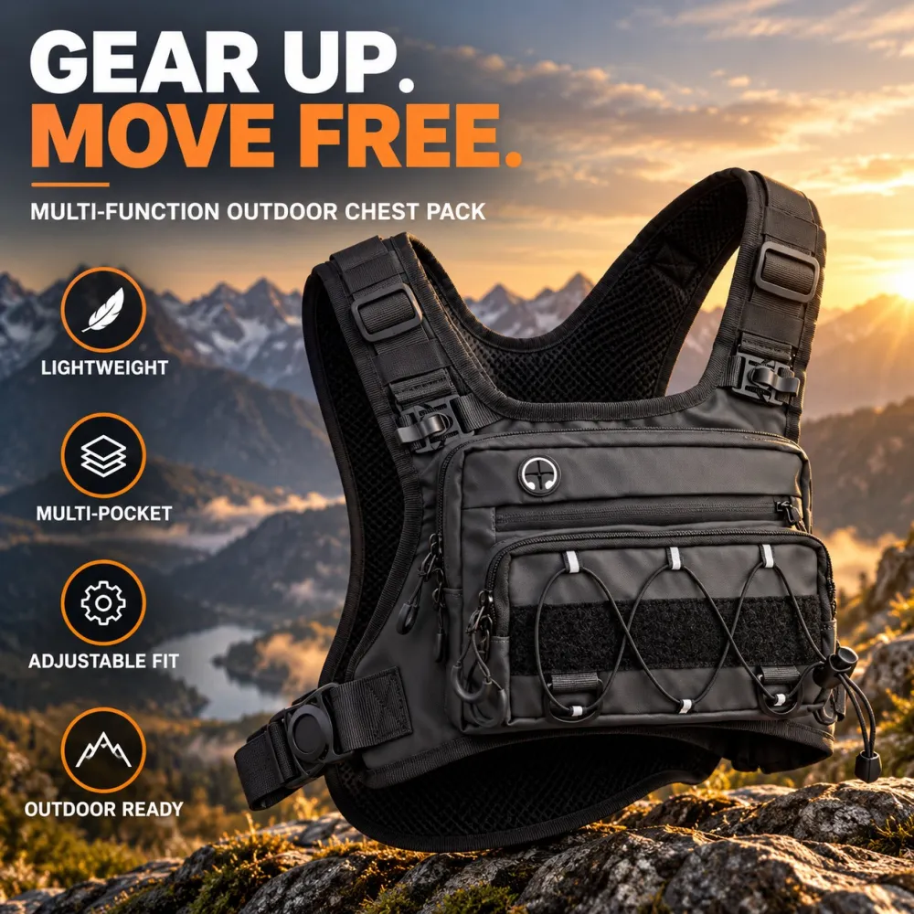 Multi-Function Lightweight Tactical Hiking Vest