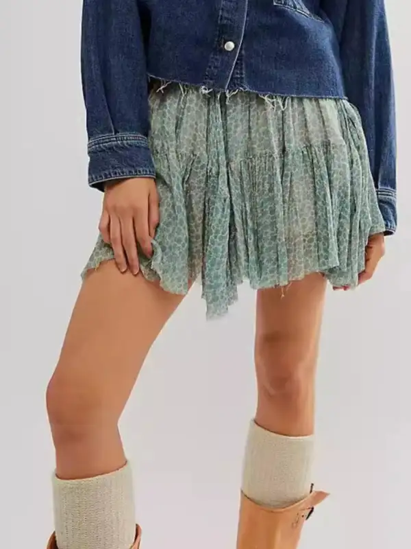 Floral Print Mini Mon Skirt