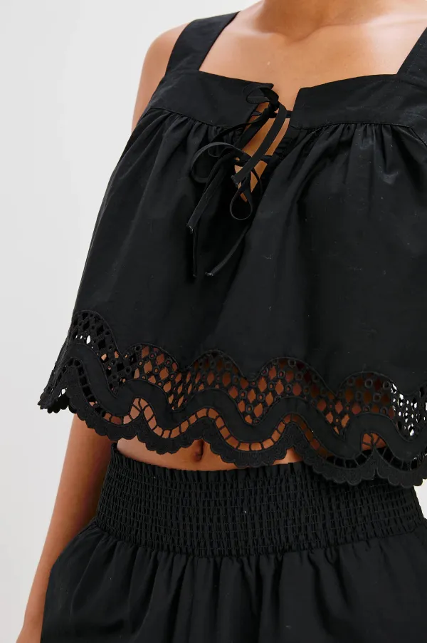 Belted Decorative Square-Necked Vest