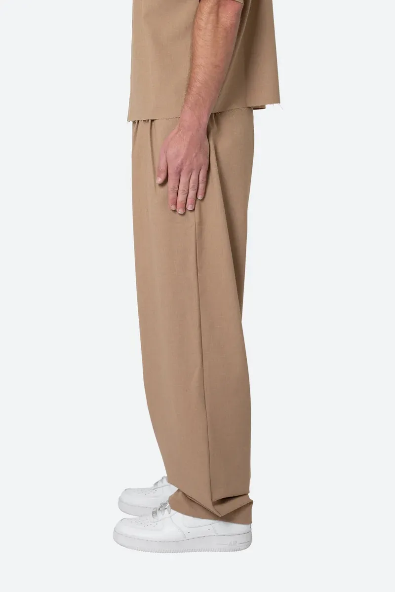 KHAKI LOOSE FIT TROUSER PANTS