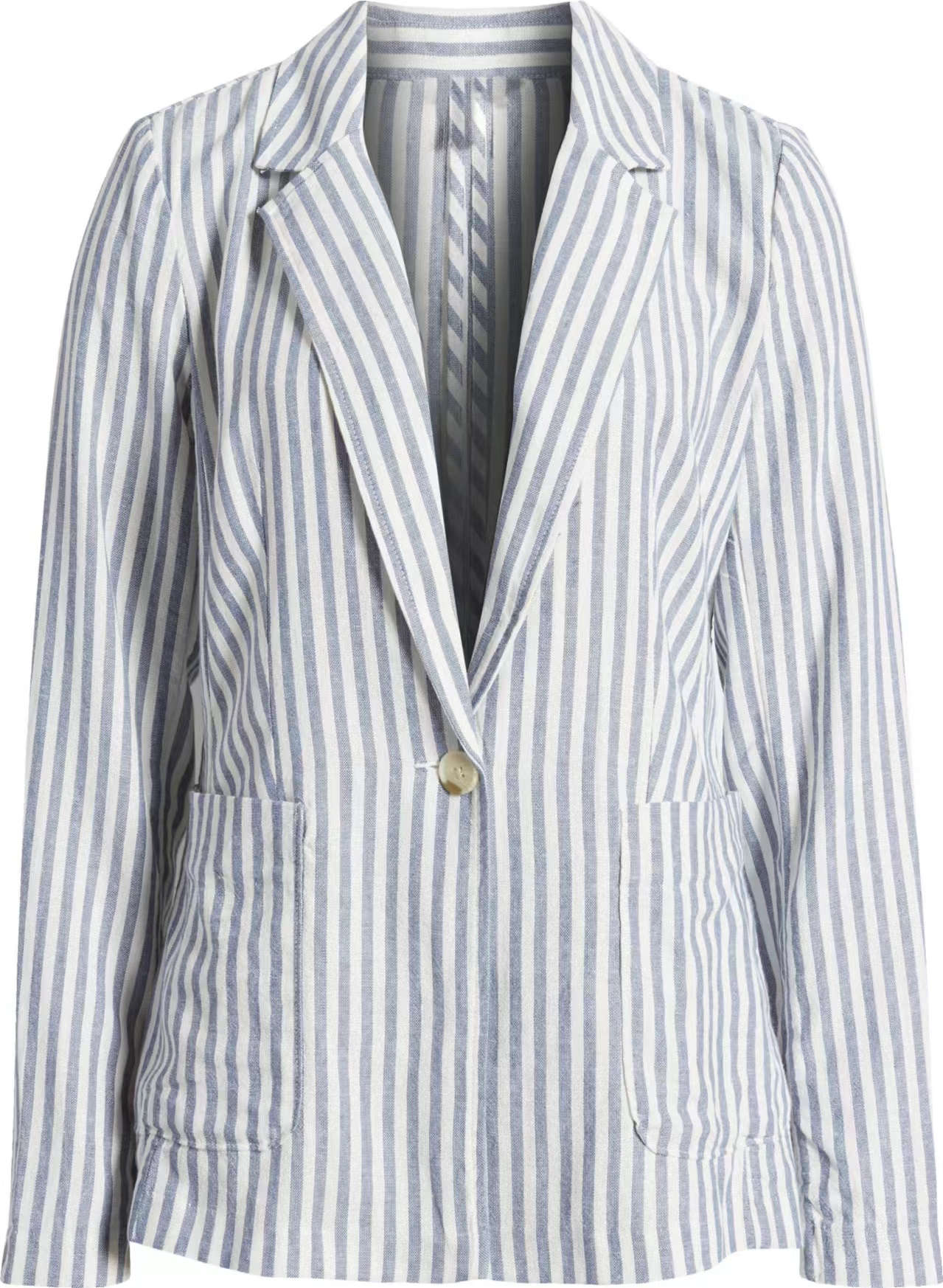 Stripe Linen Blend Blazer