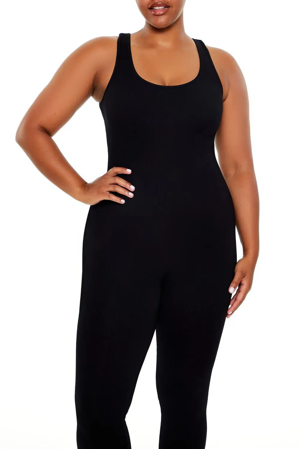 Plus Size Seamless Tank Jumpsuit