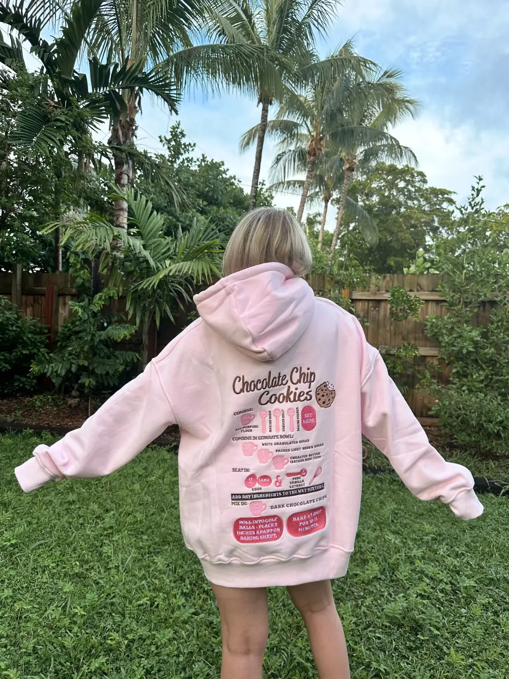 Chip Cookie Recipe Embroider Hoodie