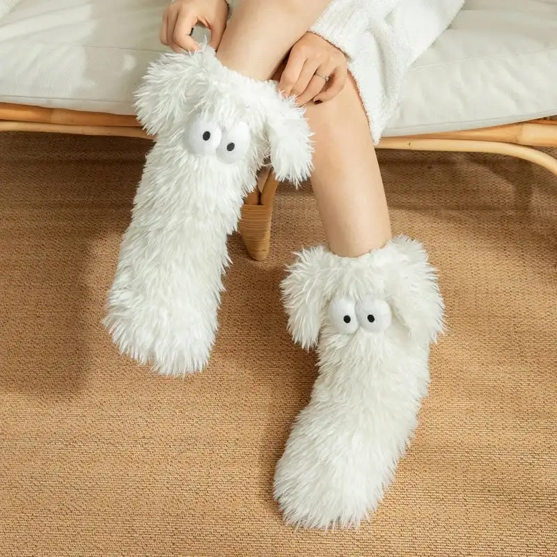 Winter Lamb Wool Floor Socks